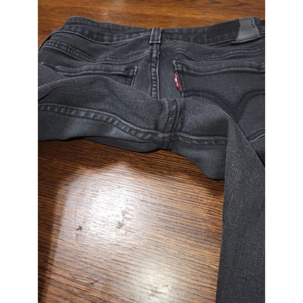 Levis Strauss 535 Jeans Women's Black Leggings Super Skinny Stretch Denim SZ 26 - Picture 3 of 5